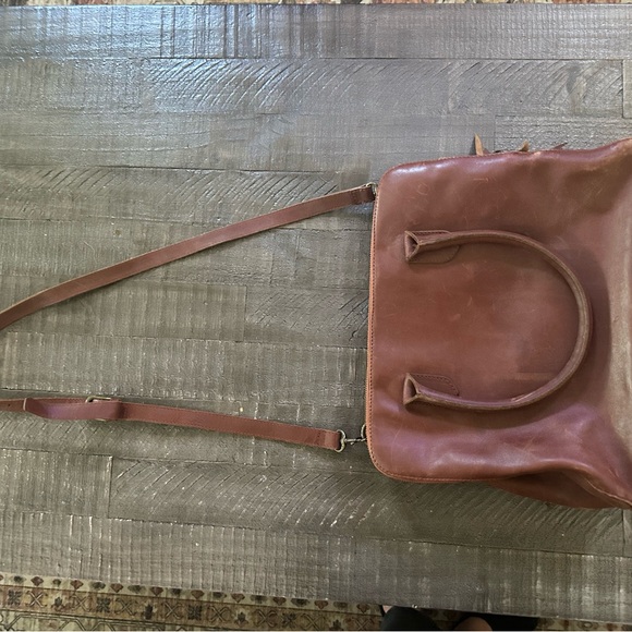 Alba bag Classic brown Leather zippy work tote - Picture 12 of 16